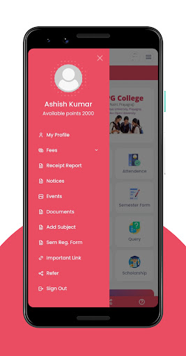 Android application BR Singh Girls PG College screenshort