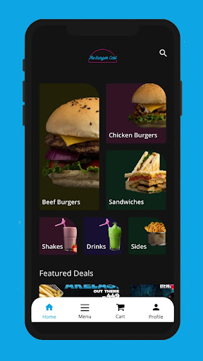 Android application The Burger Cart screenshort