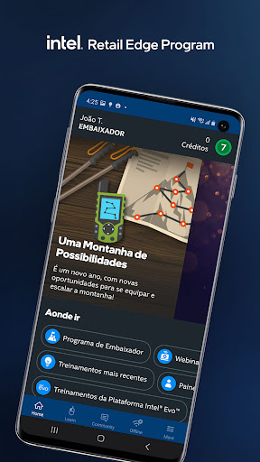 Visualização do aplicativo