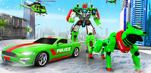 Police Robot Dog Car Transform