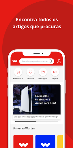 Android application Worten screenshort