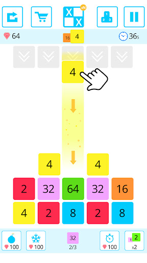 Android application Drop n Merge Blocks screenshort
