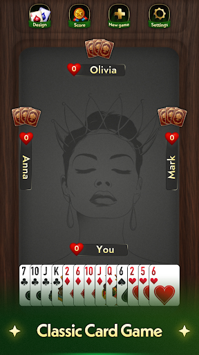 Android application Hearts: Card Classic Game screenshort