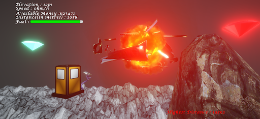 Android application Helicopter Adventure in Cave screenshort
