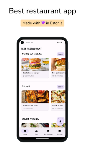 Android application MENUU screenshort