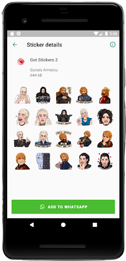 GoT WA Stickers App