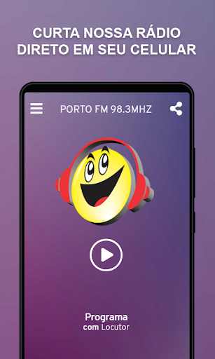 Android application Porto FM 98.3Mhz screenshort