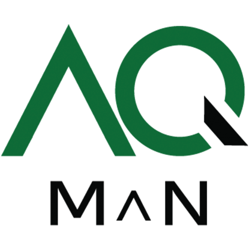 AQ MAN logo