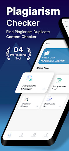 Screenshot of Plagiarism Checker App