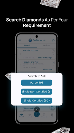 GA Demands: Diamond Demand App Screen 3