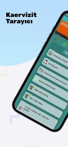 Android application Kartvizit Tarayıcı screenshort