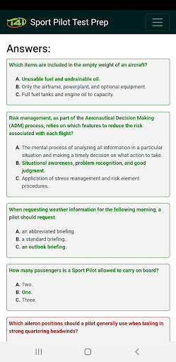 Sport Pilot Test Prep FAA