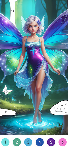 Fairytale Color by number game Mod Mở Khóa Tất Cả