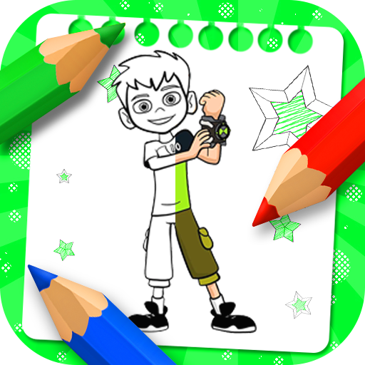 Ben Alien 10 coloring ultimate logo