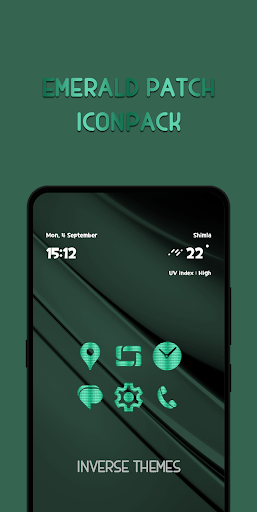 Android application Emerald Patch Icon Pack screenshort