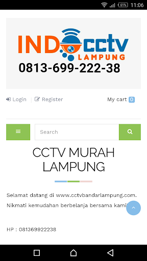 Android application cctv lampung screenshort