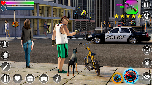 Android application Grand Gangster Mafia City War screenshort