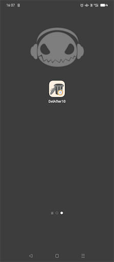 Android application ファイルを自動削除 screenshort