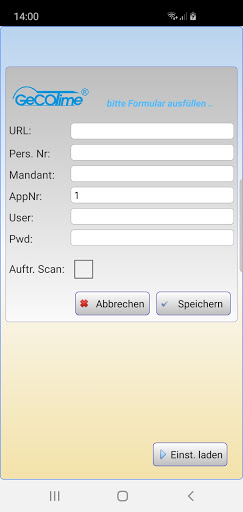 Android application GeCOTime BDE screenshort