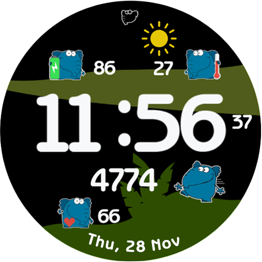 GS00 - greatslon Watch Face Download on Windows