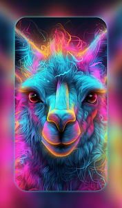 Neon Animals Wallpaper