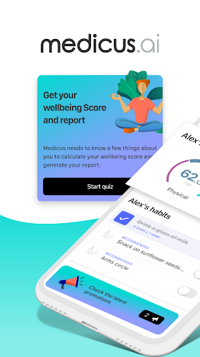 Android application Medicus Smart Wellbeing screenshort