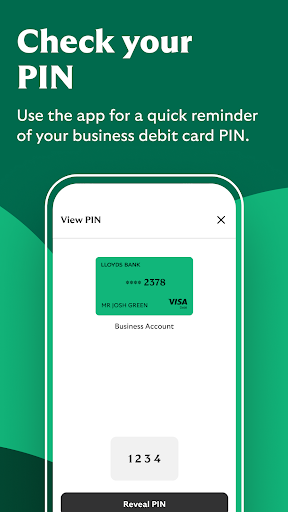 Screenshot of Lloyds Business Banking app