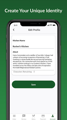 Homefoodi - Vendor Application Screen 3