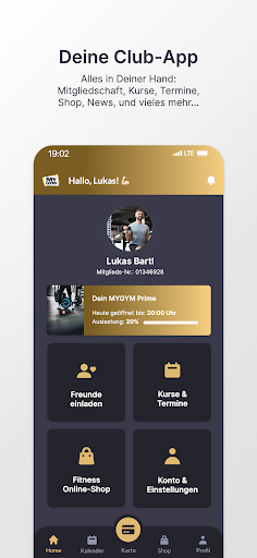 Android application MYGYM Prime DE screenshort