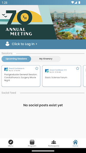 Android application STSA 70th Annual Meeting screenshort