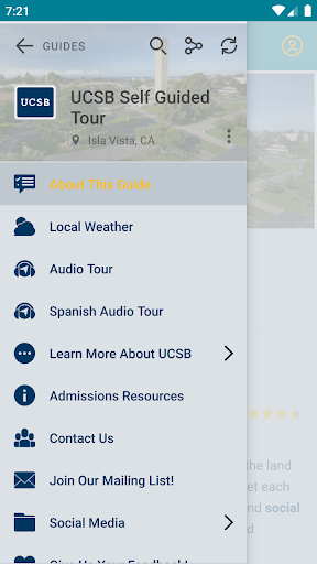 UC Santa Barbara Guides Screen 2