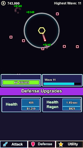 Idle TD Space Defense Screen 3