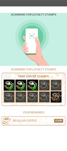 Android application Bagel Bar Loyalty App screenshort