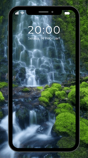 Wallpaper Air Terjun Screen 2