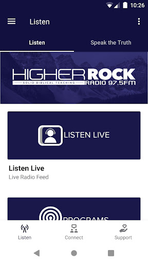 Android application Higher Rock Radio screenshort