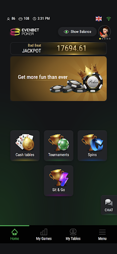 Android application Evenbet Poker screenshort