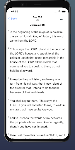 One Year Bible Plan Screen 3