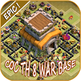 Epic Base War COC TH 8 icon