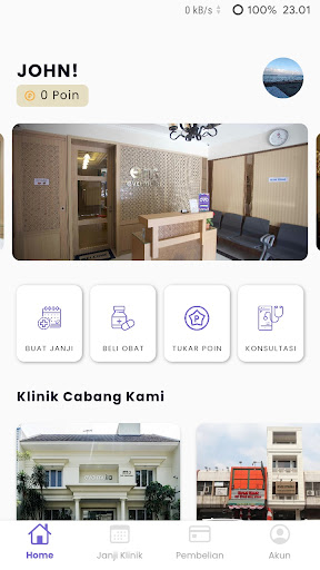 Android application Eva Mulia Clinic Mobile screenshort