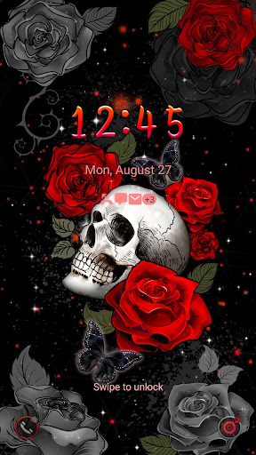 Android application Rose and DarkSkull - Wallpaper screenshort