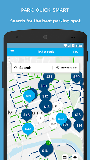 Android application UbiPark screenshort