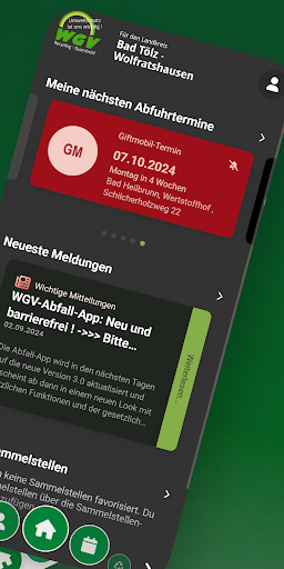 WGV Abfall-App Screen 2