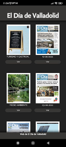 Android application El Día de Valladolid screenshort