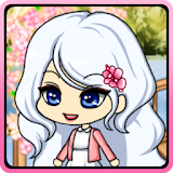 Cherry-blossom Pretty girl icon