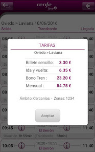 Captura 4 Horarios RENFE FEVE android