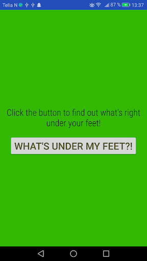 Android application What's Under My Feet!? screenshort
