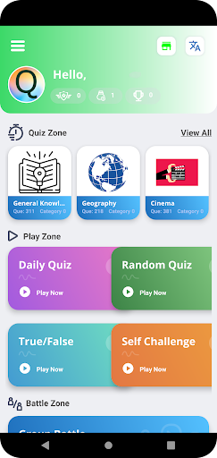aQuizBattle Screen 3