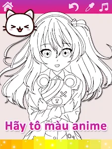 Trang tô màu Anime Manga với h