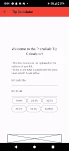 Tip & Pizza Calculator