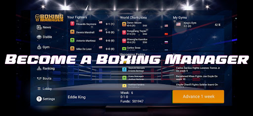 Android application Boxing Manager screenshort